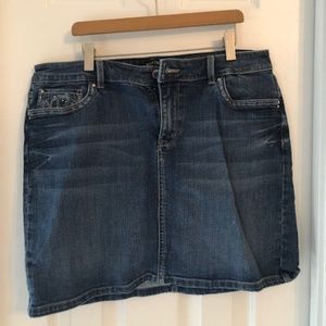 White House Black Market Jean Skirt - Size 10